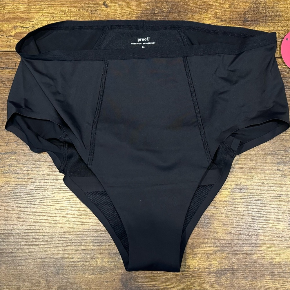 Proof leakproof High Rise Brief Overnight Absorbency Period Panty - Medium